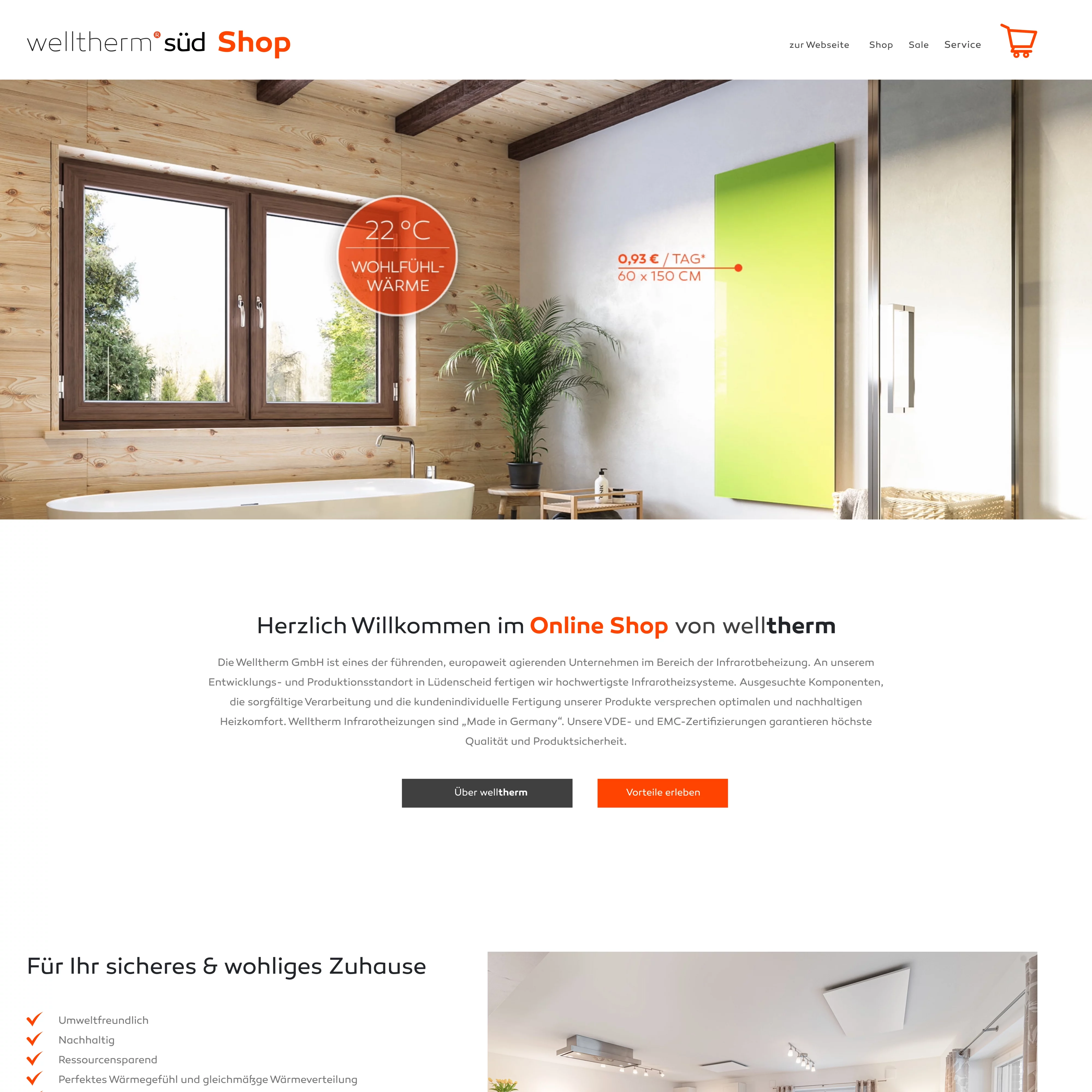 Webdesign Welltherm Süd